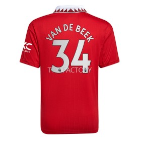 Manchester United Donny van de Beek 34 Heim Trikotsatz 2022/23 Kurzarm